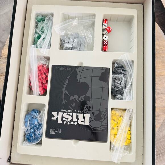 RISK Onyx Edition Collectible Limited Edition Board Game Oversize Black Grey Box - Picture 4 of 8